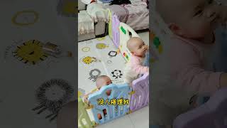 小戏精又上线了 #搞笑萌娃 #人类幼崽到底有多可爱 #双胞胎