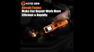 12V Power Probe Super Automotive Car Circuit Tester KZYEE KM10 Powerscan 24V breaker Open Circuit Re