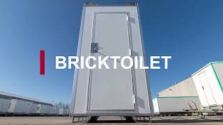 Brick toilet - Simple and flexible toilet solution that can be placed almost everywhere.