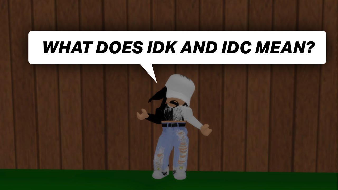 WHAT DOES IDK AND IDC MEAN? 😂 (meme) - YouTube