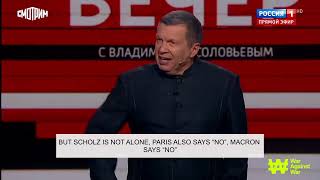 Russian propagandist Solovyov is furious. The reaction of the occupiers to European sanctions
