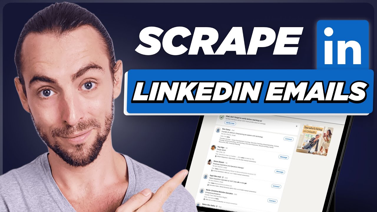 How To Scrape Unlimited Linkedin Emails In 7 Minutes Youtube