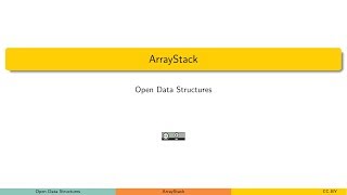 ArrayStack: An array-based list
