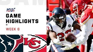 Texans vs. Chiefs Week 6 Highlights | NFL 2019