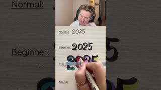 Drawing 2025 Numbers Into Art 😳