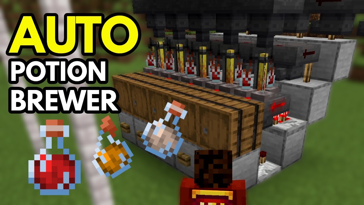 Minecraft 1 21 Automatic Potion Brewer Awkward Potion Auto Water