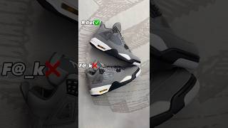 Real Vs Fake Cool Grey Jordan 4 #sneakerhead #sneakers #viral