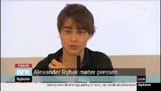 Alexander Rybak - Press-conference in Oslo 28.05.09 - Part 3 of 4 (english subs)