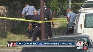 KCKPD car caught in gunfire; no officers injured