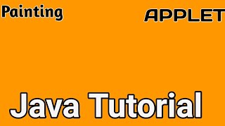 Java programming ; How to make a paint app in java applet