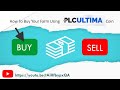 PLCULTIMA Farm Purchase Update: How To Activate Ultimafarm Using PLCULTIMA Coin