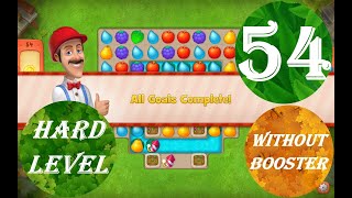 Gardenscapes Level 54 - [22 moves] [2022] [HD] solution of Level 54 Gardenscapes [No Boosters]