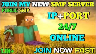 Best Minecraft Smp Live | 24/7 | Java+Pe | Public SMP | Ft- @Techno Gamerz @GamerFleet