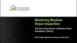 Mastering Machine Vision Inspection:  The Four Cornerstones of Machine Vision Inspection - Filtering