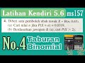 F5C5 | LATIHAN KENDIRI 5.6 | TABURAN KEBARANGKALIAN BINOMIAL | No.4 | Guna kalkulator 570- ex & ms |