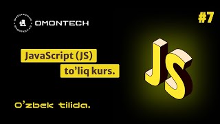 JS kursi | 7. JS shartli ifodalar (Conditionals if else and switch case).