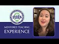 NATS Mentored Teaching Experience