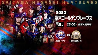 BCリーグ公式戦 6月9日 埼玉武蔵ヒートベアーズ VS 栃木ゴールデンブレーブス