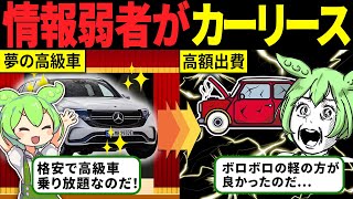 【格安で高級車！！】カーリースの契約をした情弱ずんだもんの末路