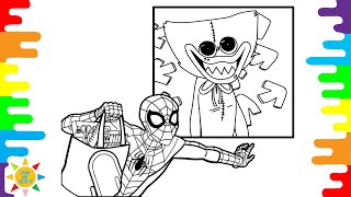 Spiderman VS Huggy Wuggy Coloring | Huggy Wuggy Coloring | Laszlo - Imaginary Friends [NCS Release]