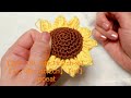 crochet sunflower