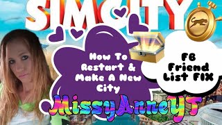 SimCity Build It How To Restart \u0026 Make A New City/FB Friend List Fix