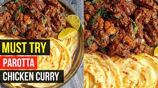 Parotta chicken curry chicken peratt | Trivandrumfoodies