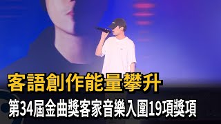 客語創作能量攀升　第34屆金曲獎客家音樂入圍19項獎項－民視新聞