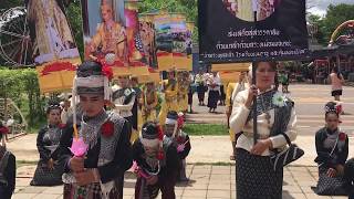 ขบวนฟ้อนรำแห่เทียนเข้าพรรษาโรงเรียนเขมราฐ 2560