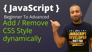 javascript bangla tutorial 54 : DOM | Changing CSS style dynamically