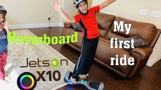 HOVERBOARD UNBOXING! First ride and Review! JETSON X10 All-Terrain Hoverboard with LIGHT-UP WHEELS