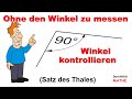 Rechten Winkel kontrollieren #1 - Satz des Thales