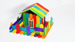 How To Make Popsicle Stick House | Ice Cream Stick House
