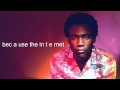 childish gambino i. pink toes ft. jhene aiko