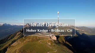 Webcam Brülisau – Spektakulärer Überflug Hoher Kasten