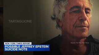 Ex Cellmate Says He Found Suicide Note From Jeffrey Epstein