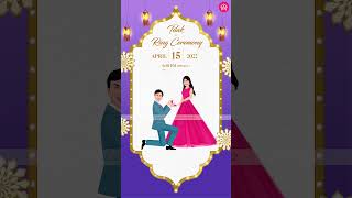 Indian Wedding Video Invitation | Caricature Video Invite | WeddingArtz