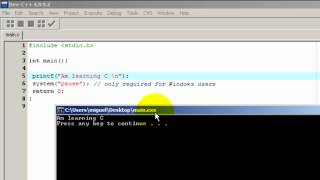 C Programming Tutorial #1 - How To Print Text