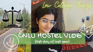 CNLU Patna|First Day after Vacation | First Day of Last Sem| Hostel Vlog| Room Tour