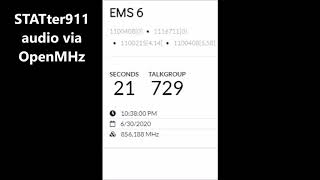 Radio traffic of Washington, DC ambulance crew urgently calling for police