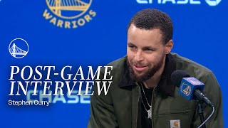 Stephen Curry Recaps Warriors Win vs Oklahoma | Jan. 29, 2025