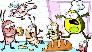 Vegetable's Big Trouble with Cockroaches! | Animated Cartoons Characters | Animated Short Films
