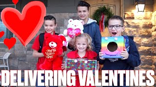 DELIVERING VALENTINES TO CRUSH | SPECIAL SECRET VALENTINE DELIVERY AND REACTION