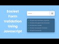 Easiest Password Validation Check In Javascript | Show Hide Password Toggle