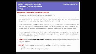 CS610(Practical) Graded Quiz 4 Solution || CS610P - Computer Networks Practical || Spring 2024-25