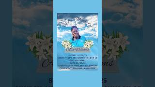 Alice Williams | Funeral Announcement #obituariessvg