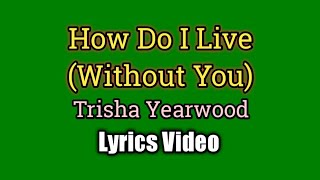 How Do I Live Without You (Lyrics Video) - Trisha Yearwood