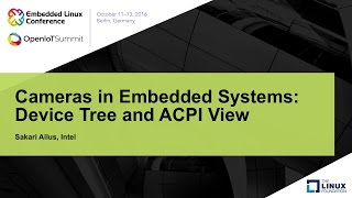 Cameras in Embedded Systems: Device Tree and ACPI View