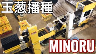 【MINORU】みのる玉ねぎ高速播種機/播種作業 クボタ