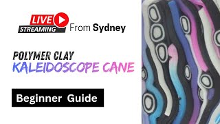 Simple polymer clay kaleidoscope technique | Live Tutorial | Start to Finish